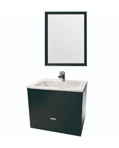 Vanitory de colgar 60 cm. bacha marmolina c/espejo 50×60 cm. - NE